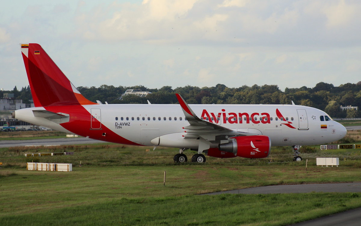 Avianca Colombia, D-AVWZ, Reg.N751AV, (c/n 7284),Airbus A 319-115(SL), 05.08.2016, XFW-EDHI, Hamburg-Finkenwerder, Germany 