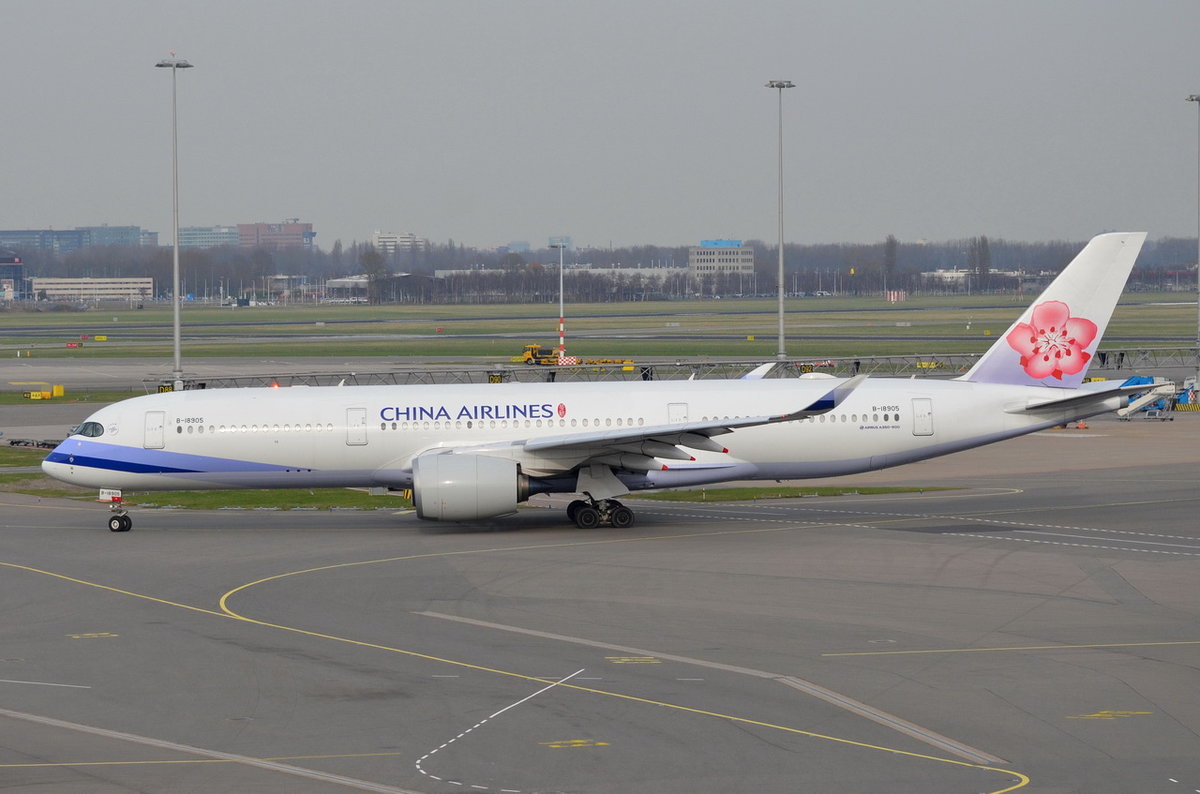 B-18905 China Airlines Airbus A350-941 , AMS , 11.03.2017 