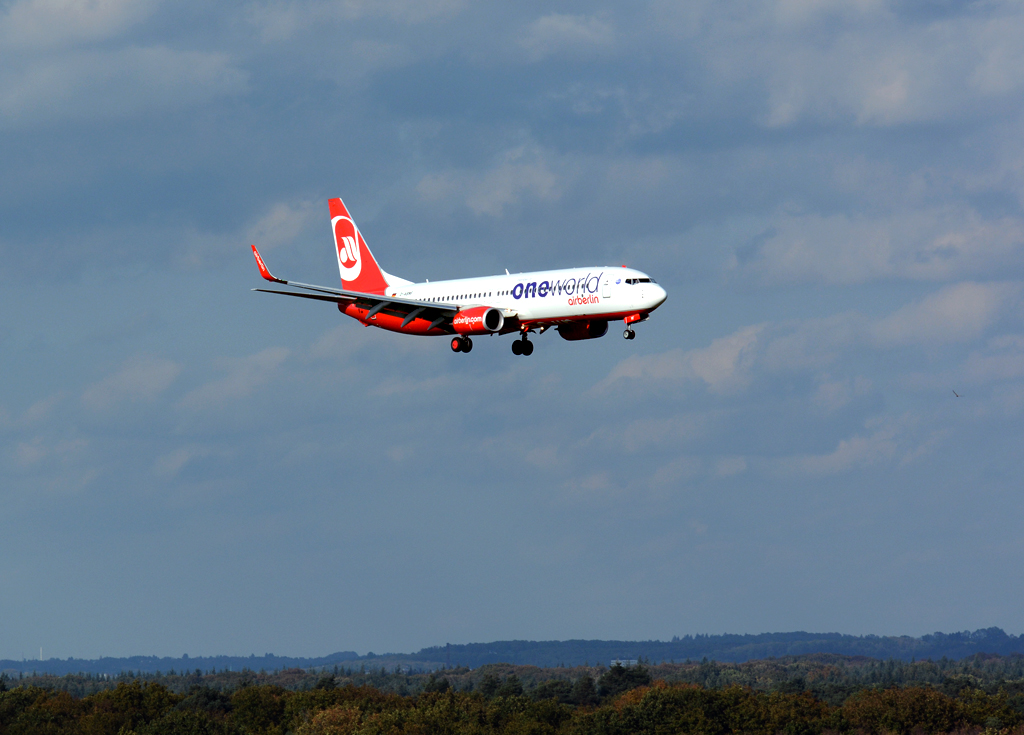 B 737-86J - D-ABMF - Air Berlin - Endanflug in Köln/Bonn - 19.10.2014