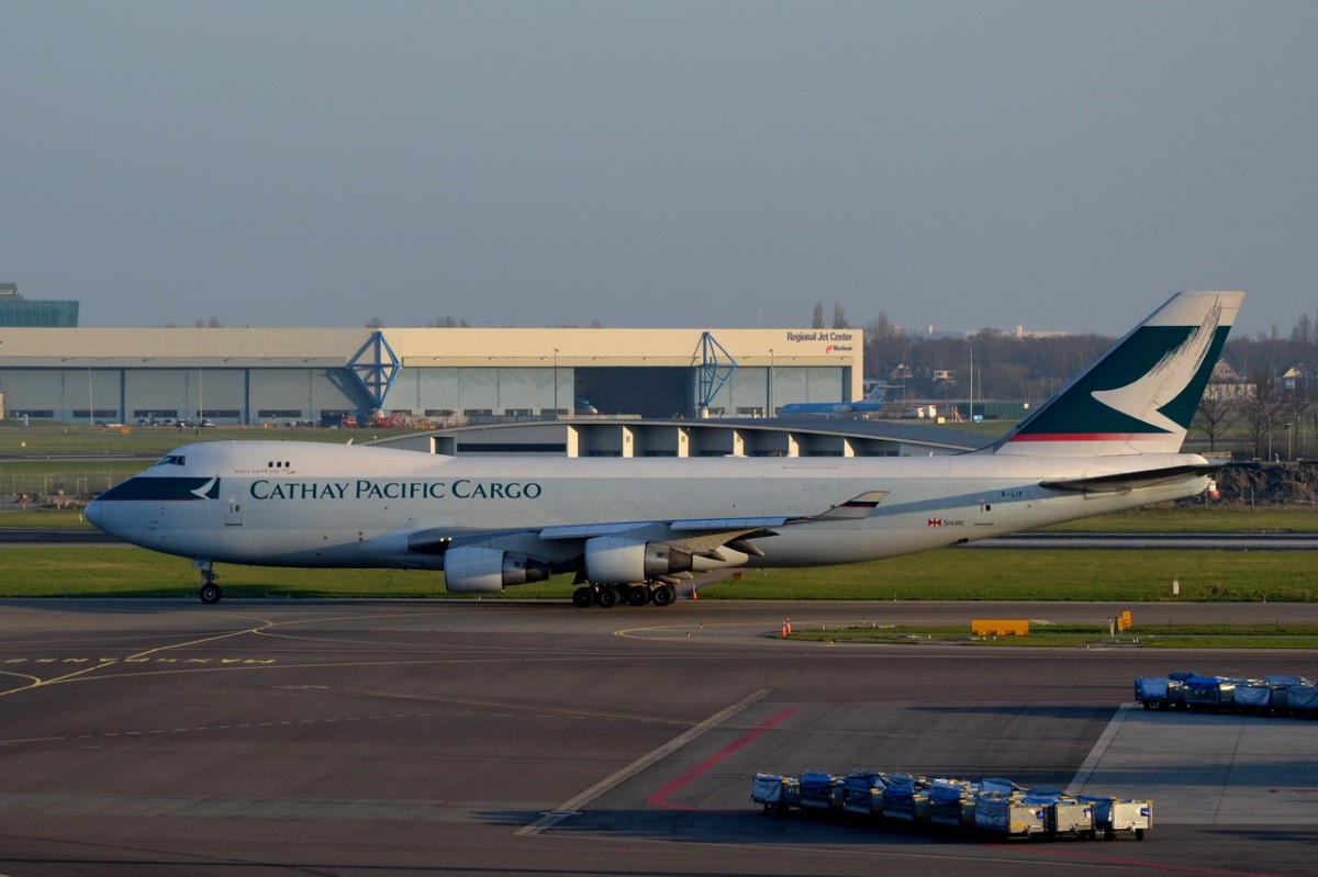B-LIF Cathay Pacific Cargo Boeing 747-467F(ER)  09.03.2014   Amsterdam-Schiphol