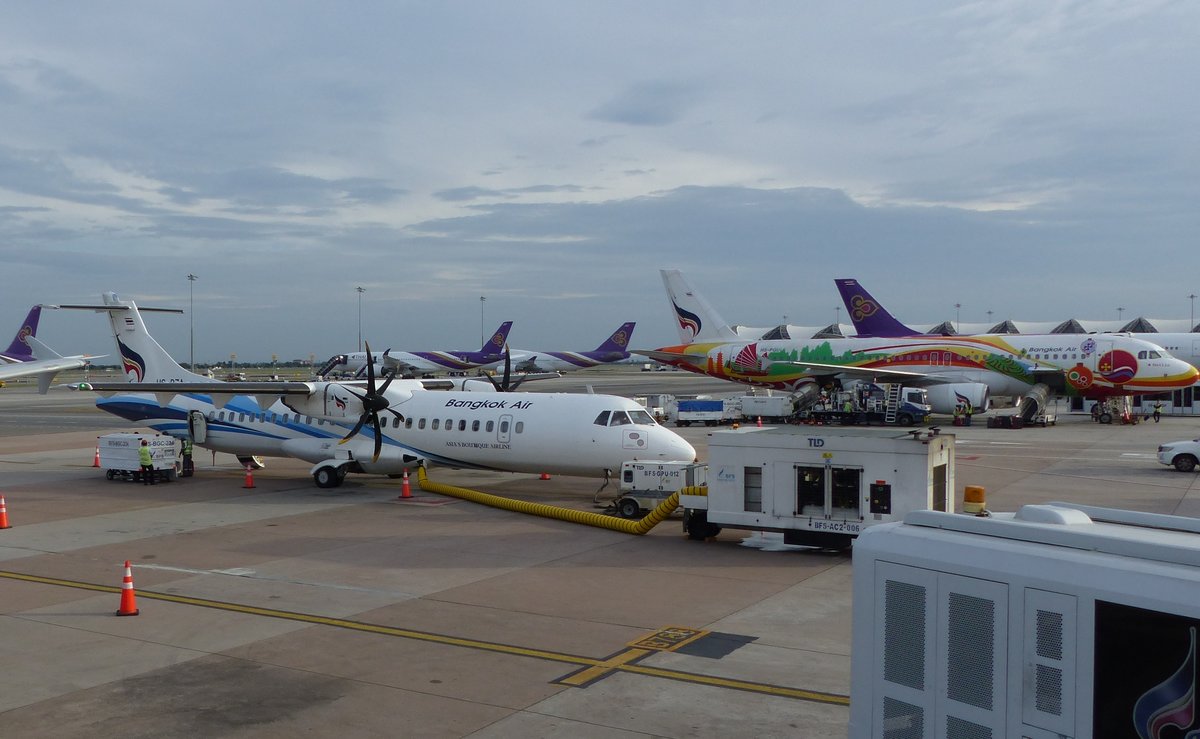 Bangkok Airways, ATR 72-600, HS-PZA, Bangkok Suvarnabhumi International Airport (BKK), 8.11.2018