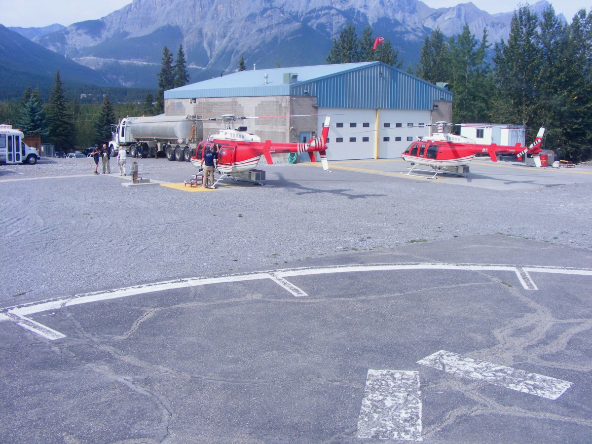 Bell 206-L , Canmore Heliport, Canada, 2.9.2013