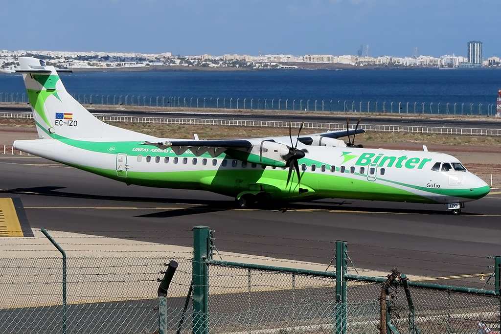 Binter, EC-IZO, Aerospatiale, ATR-72-212A, 19.03.2015, ACE, Arrecife, Spain 


