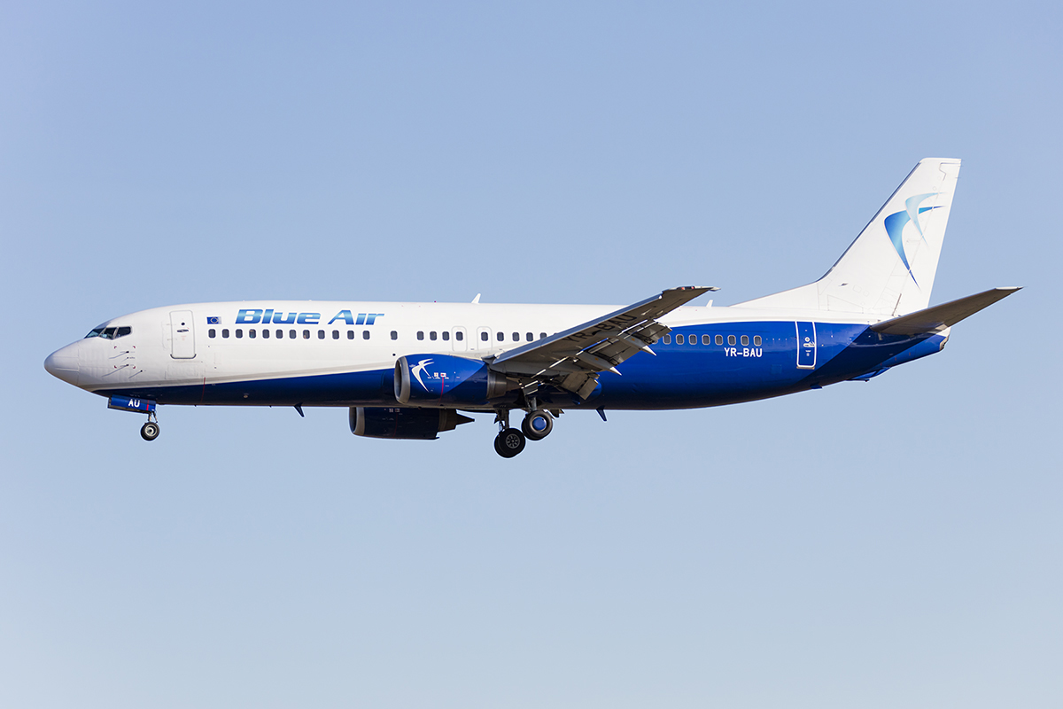 Blue Air, YR-BAU, Boeing, B737-4Y0, 10.09.2017, BCN, Barcelona, Spain 



