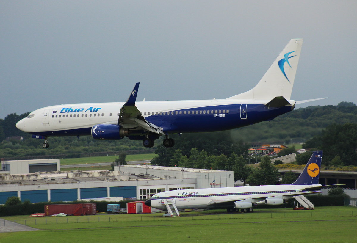 Blue Air, YR-BMB, (c/n 29037),Boeing 737-85R(WL), 29.07.2016, HAM-EDDH, Hamburg, Germany 