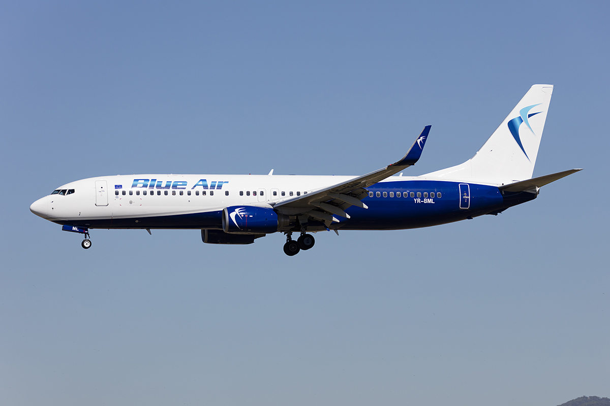 Blue Air, YR-BML, Boeing, B737-82R, 13.09.2017, BCN, Barcelona, Spain


