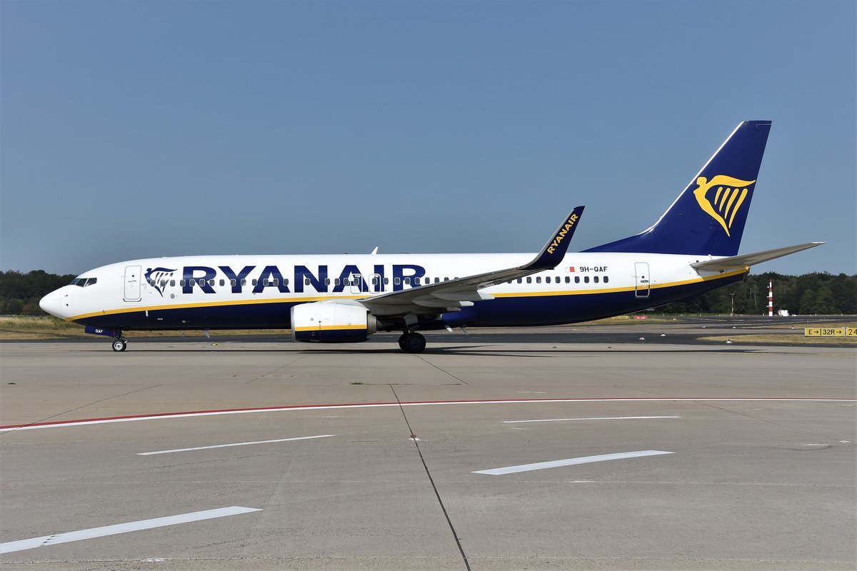 Boeing 737-8AS(W) - AL MAY Malta Air opfor Ryanair - 44811 - 9H-QAF - 24.07.2019 - CGN
