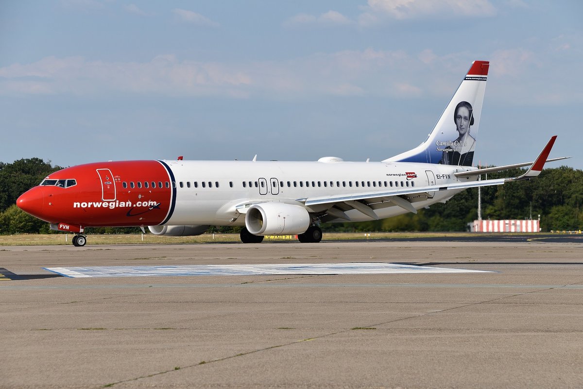Boeing 737-8JP(W) - IBK Norwegian Air International 'Camilla Collett' - 42085 - EI-FVN - 02.08.2018 - CGN