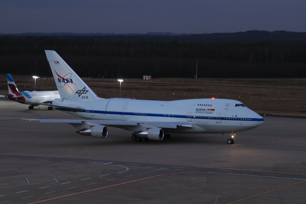 Boeing 747SP, N747NA, NASA DLR SOFIA, Köln-Bonn 23.2.21