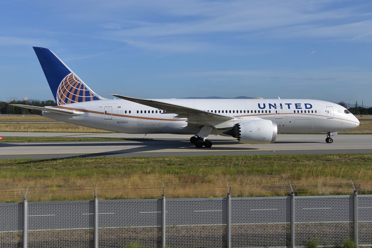 Boeing 787-8 Dreamliner - UA UAL United Airlines - 34830 - N29907 - 11.08.2019 - FRA
