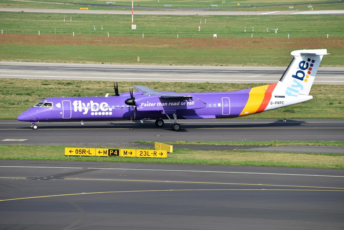 Bombardier DHC-8-402Q Dash 8 - BE BEE Flybe - 4338 - G-PRPC - 12.09.2018 - DUS