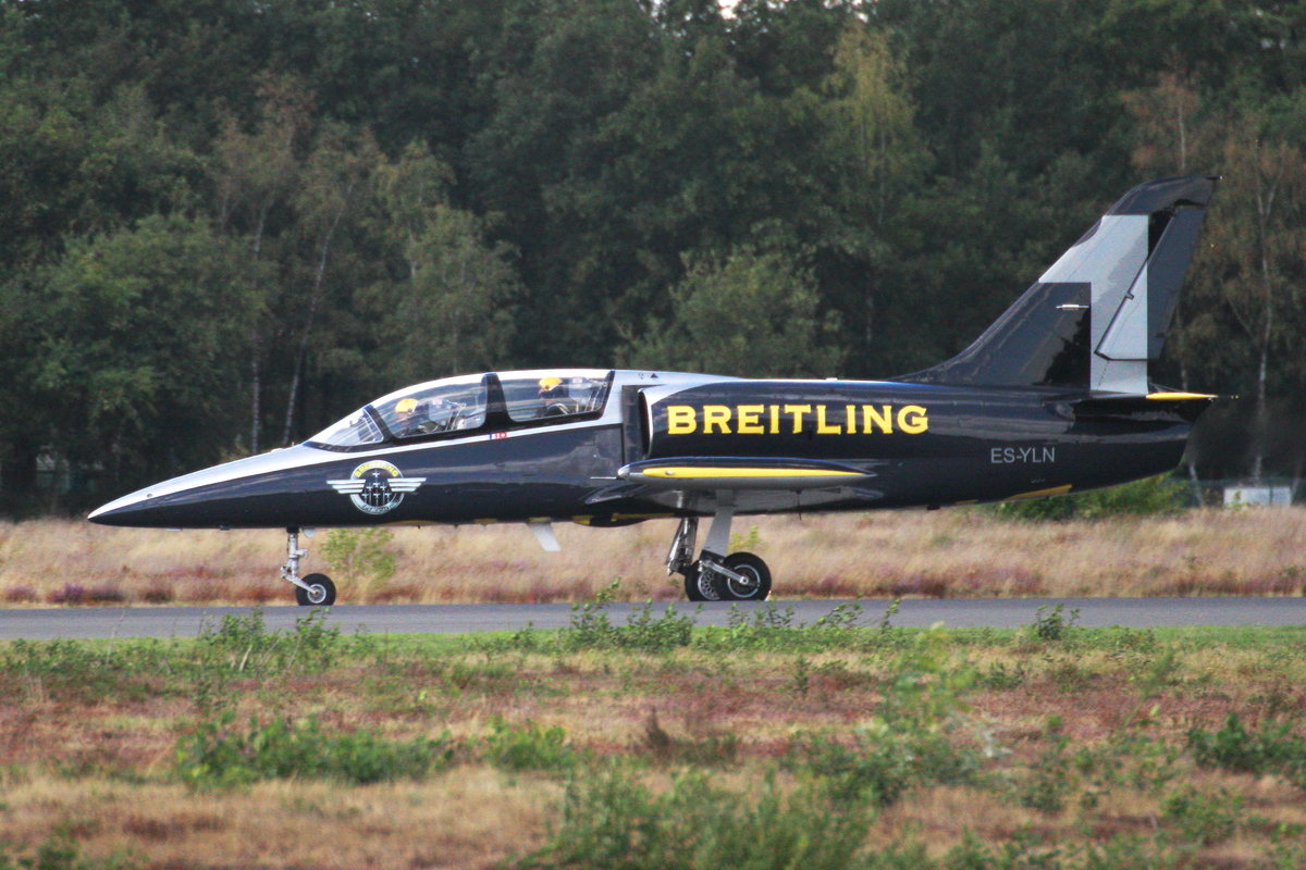 Breitling Jet Team No. 1, ES-YLN. Aero L-39C Albatros. Belgian Air Force Days, 07.09.2018, Kleine Brogel Airbase.  