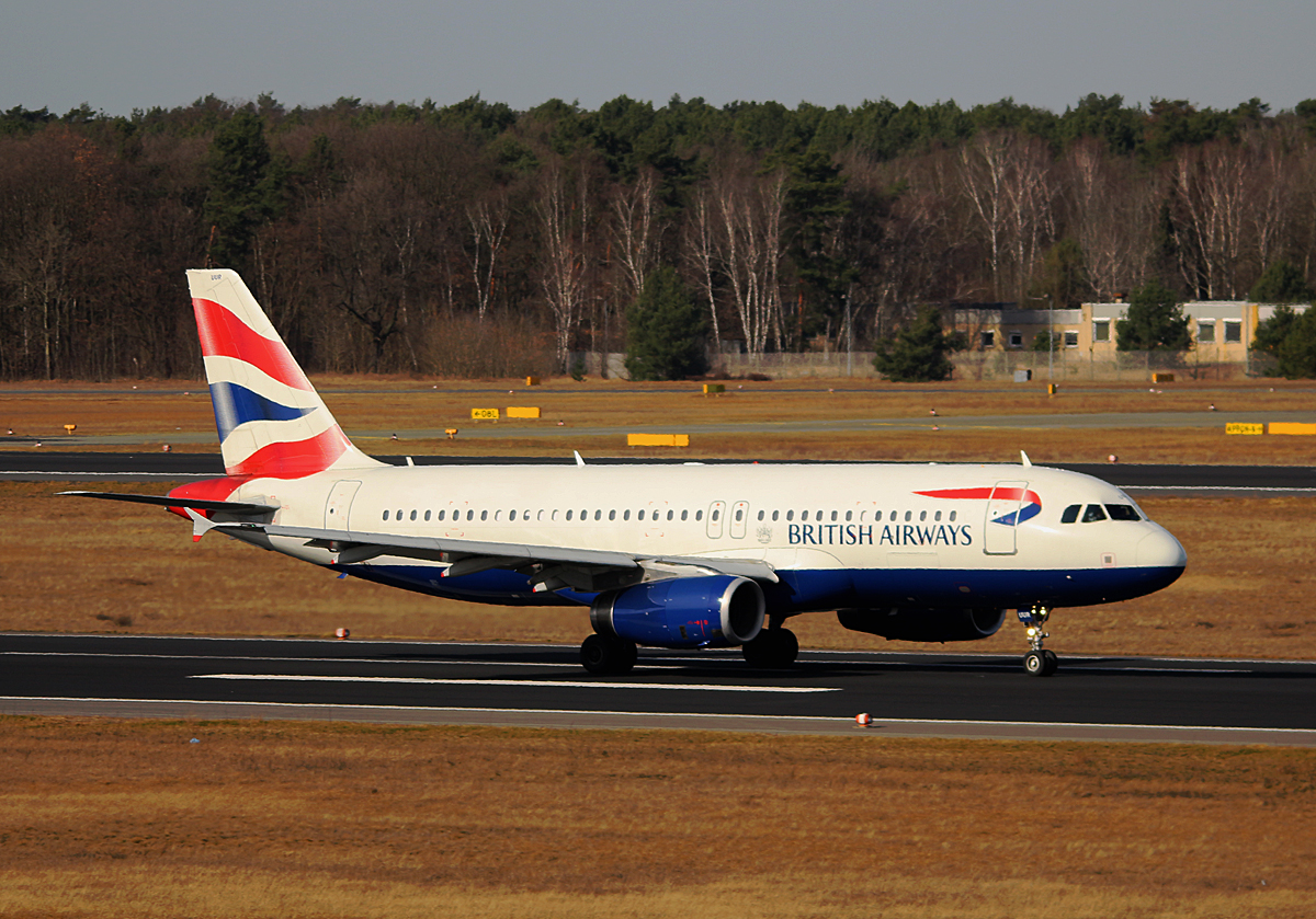 British Airways, Airbus A 320-232, G-EUUR, TXL, 04.03.2017