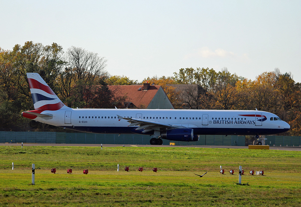 British Airways, Airbus A 321-231, G-EUXI, TXL, 30.10.2017