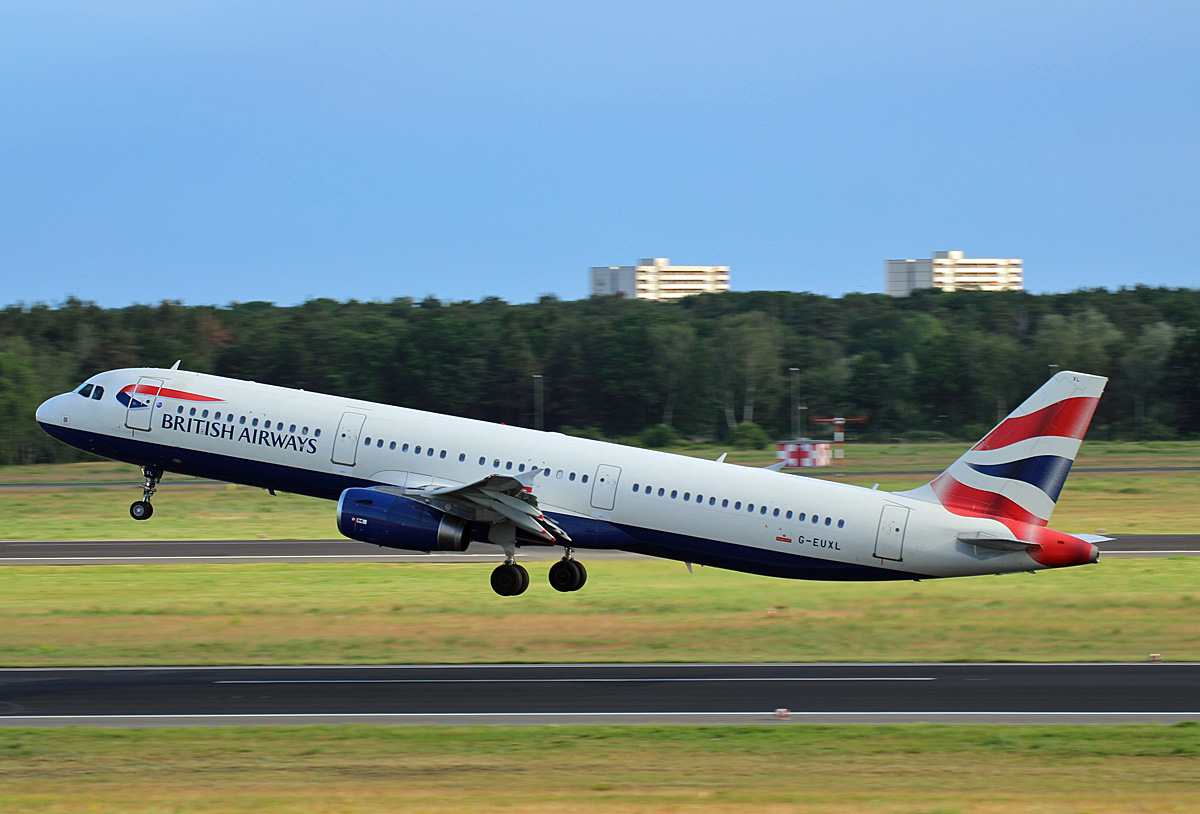 British Airways, Airbus A 321-231, G-EUXL, TXL, 08.06.2019