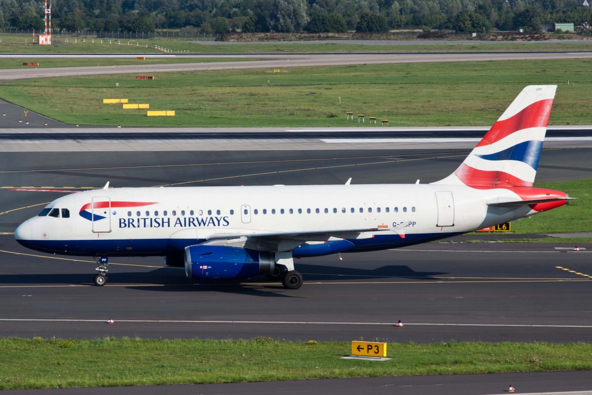 British Airways (BA-BAW), G-EUPP, Airbus, A 319-131, 22.08.2015, DUS-EDDL, Düsseldorf, Germany 