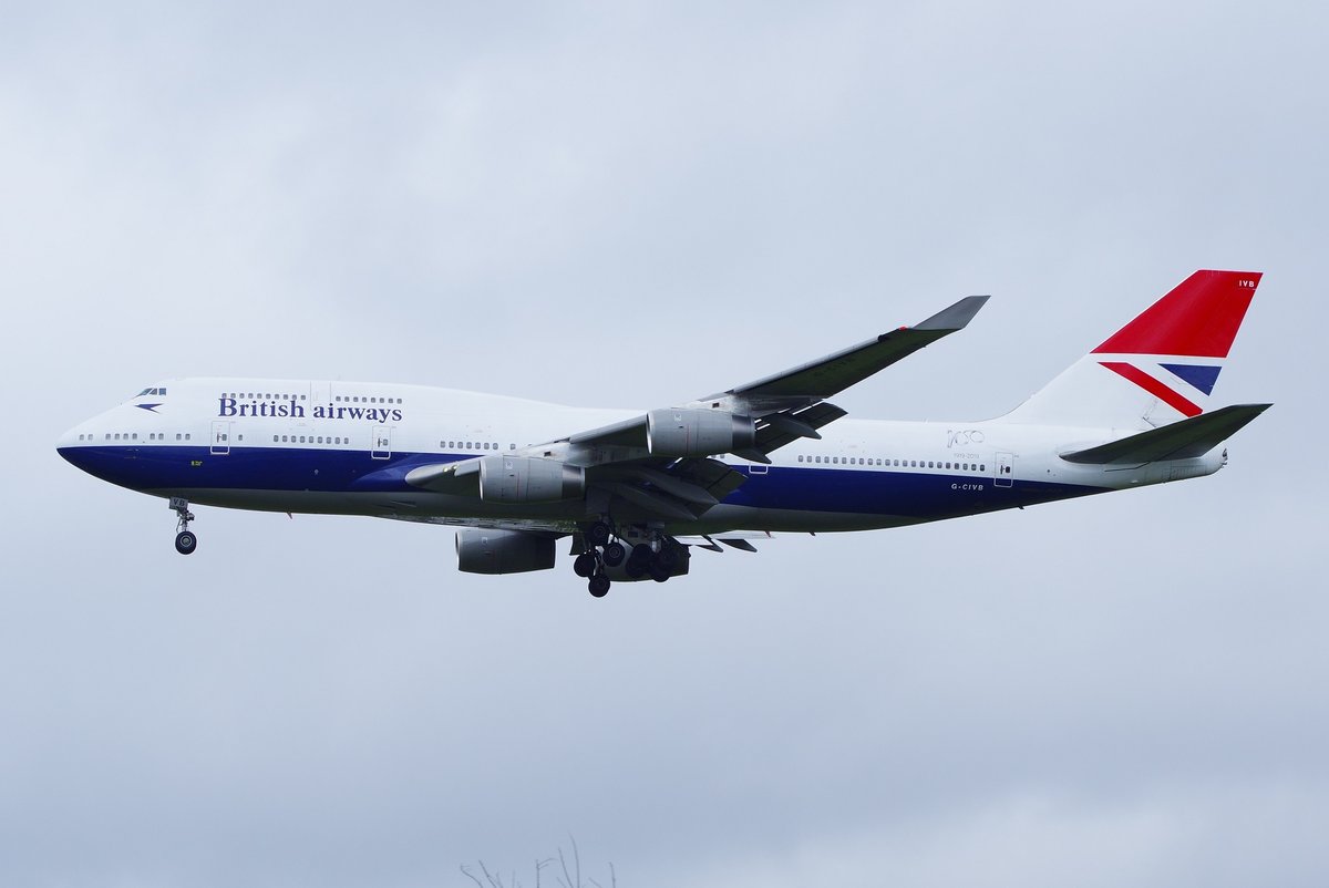 British Airways  Boeing 747-400, Negus Livery-Retro, G-CIVB, 16.06.2019 London Heathrow