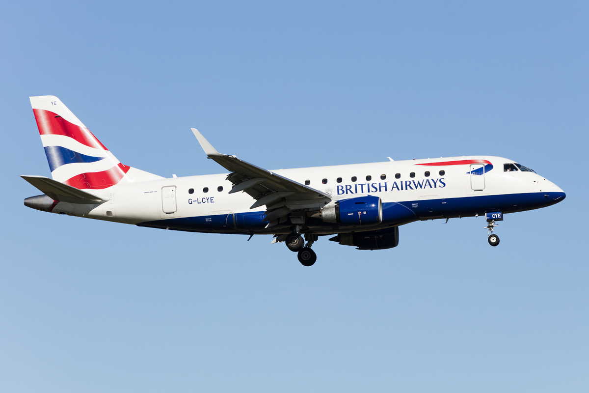 British Airways - CityFleyer, G-LCYE, Embraer, ERJ-170LR, 03.10.2016, ZRH, Zürich, Switzerland


