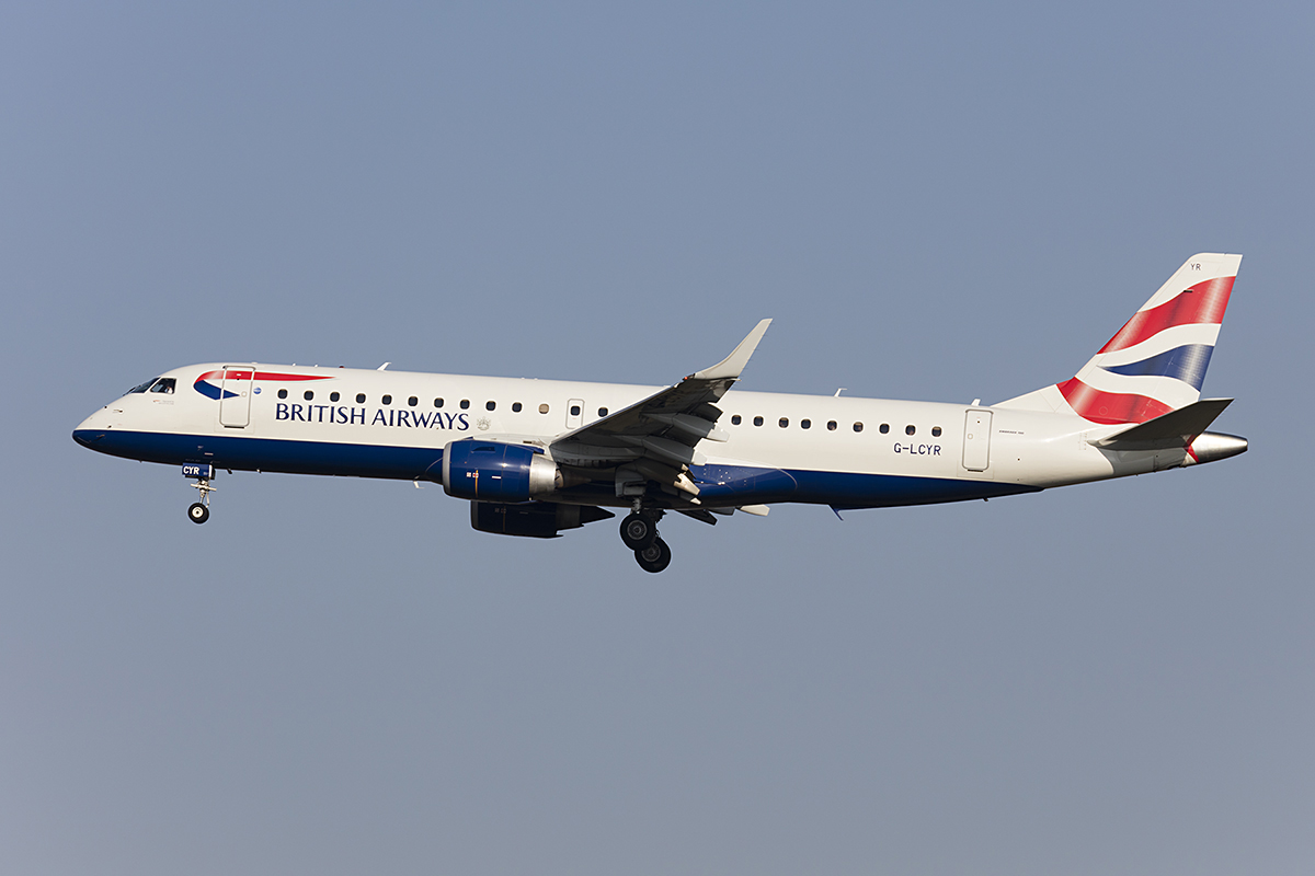 British Airways - CityFleyer, G-LCYR, Embraer, ERJ-190SR, 17.10.2017, FRA, Frankfurt, Germany 




