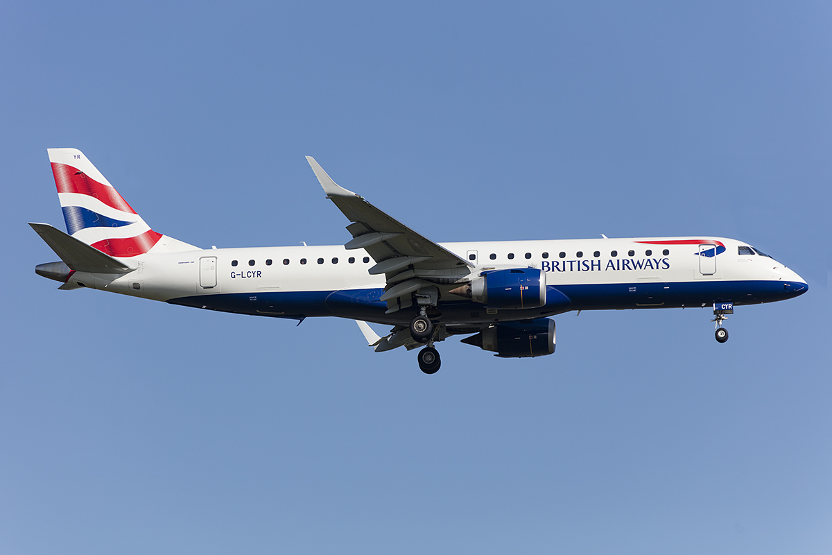 British Airways - CityFleyer, G-LCYR, Embraer, ERJ-190, 18.04.2018, FRA, Frankfurt, Germany 




