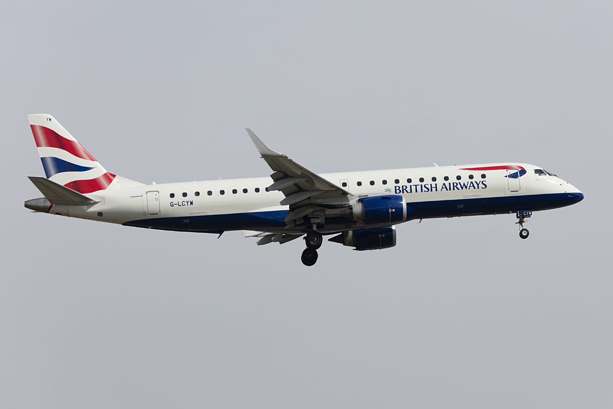British Airways - CityFleyer, G-LCYW, Embraer, ERJ-190SR, 18.10.2016, AGP, Malaga, Spain



