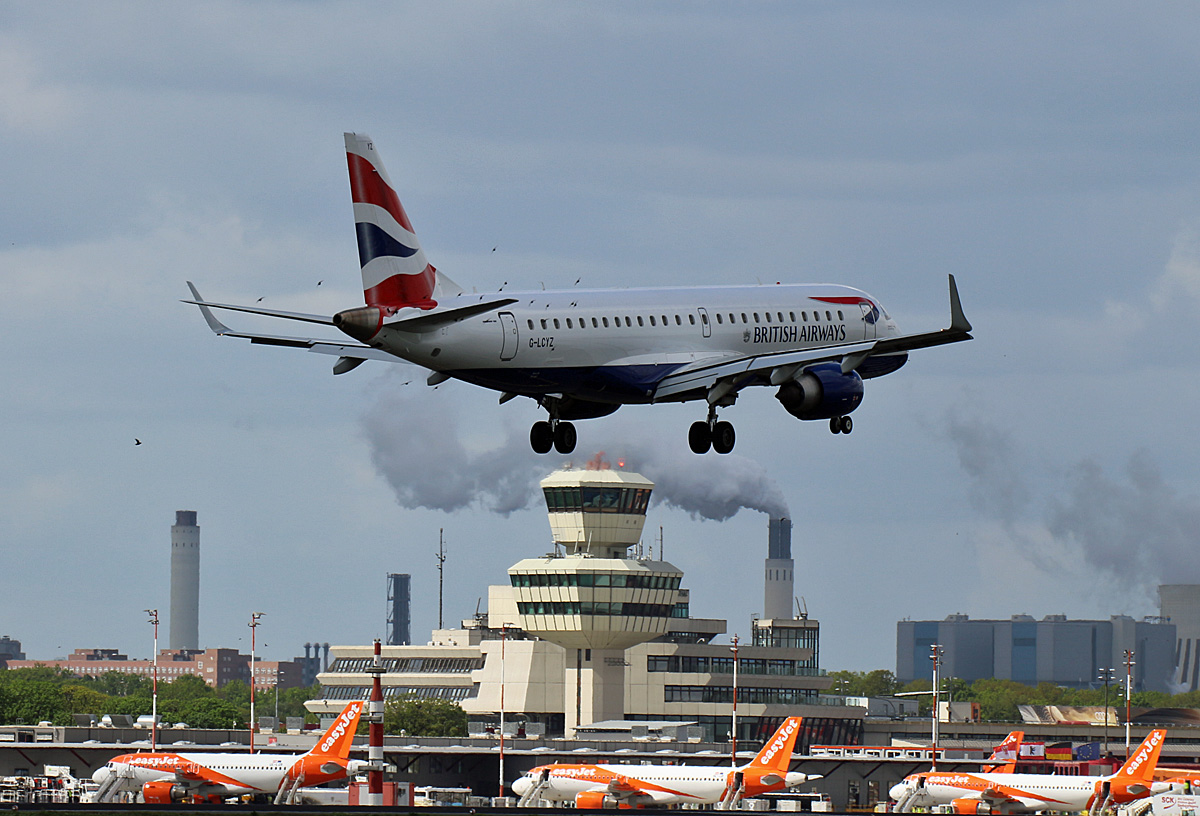 British Airways-CityFlyer, ERJ-190-100SR, G-LCYZ, TXL, 03.05.2019