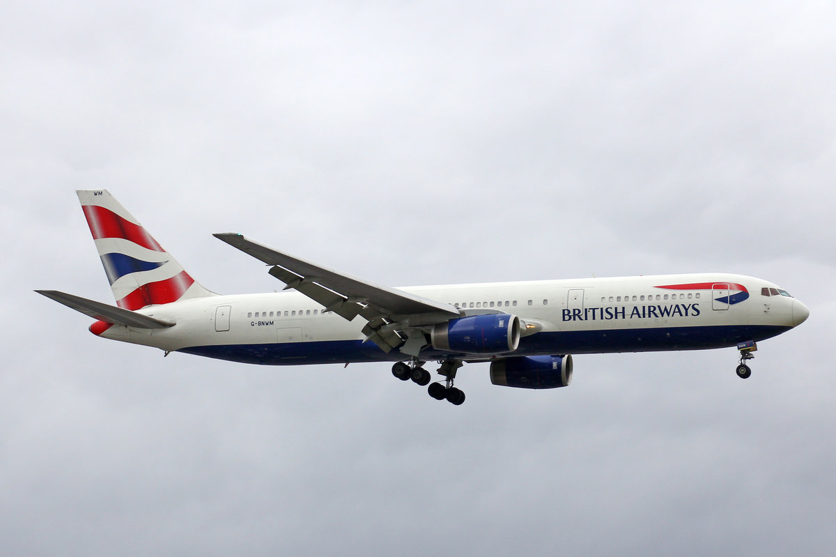 British Airways, G-BNWM, Boeing 767-336ER, 01.Juli 2016, LHR London Heathrow, United Kingdom.