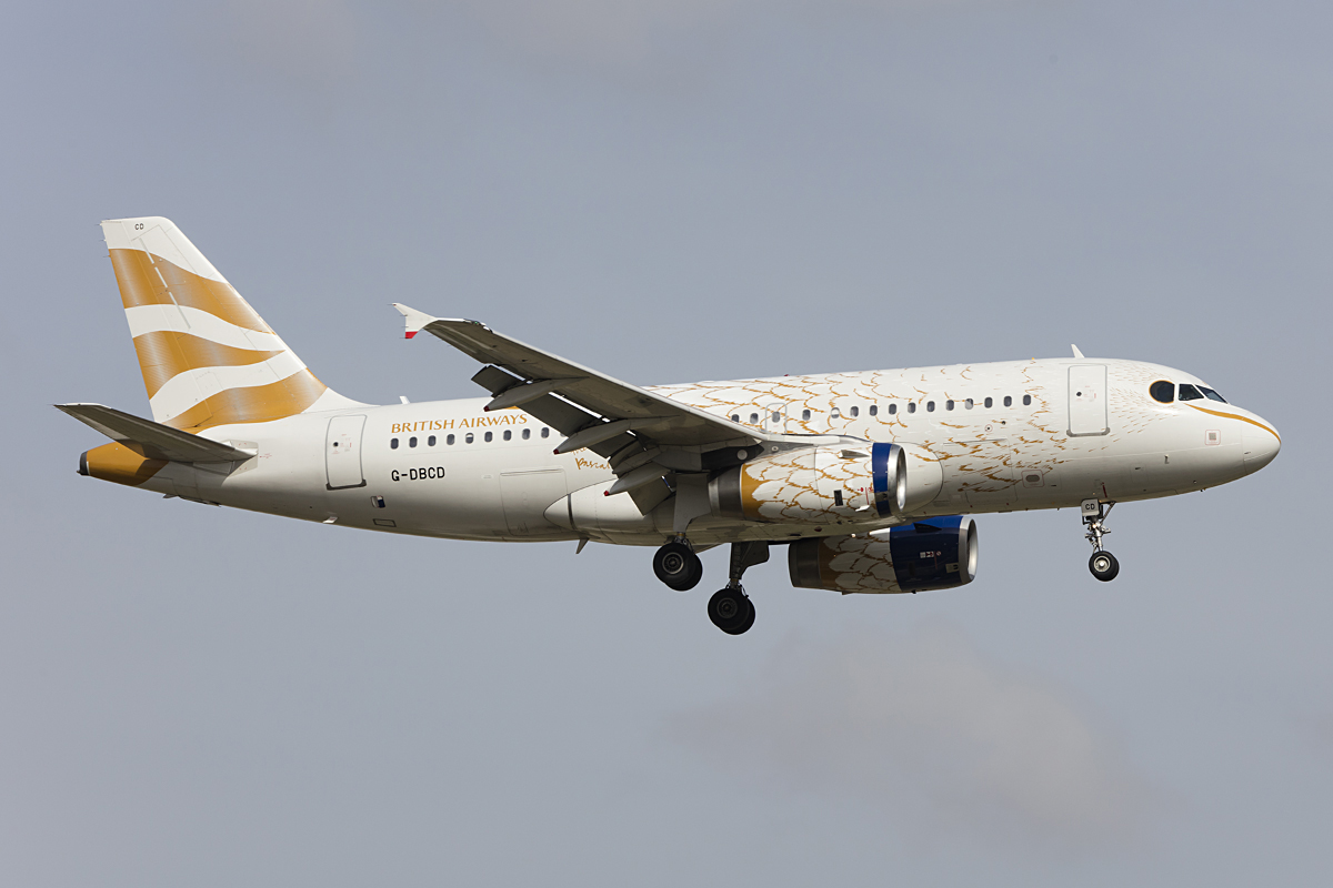 British Airways, G-DBCD, Airbus, A319-131, 27.10.2016, AGP, Malaga, Spain 



