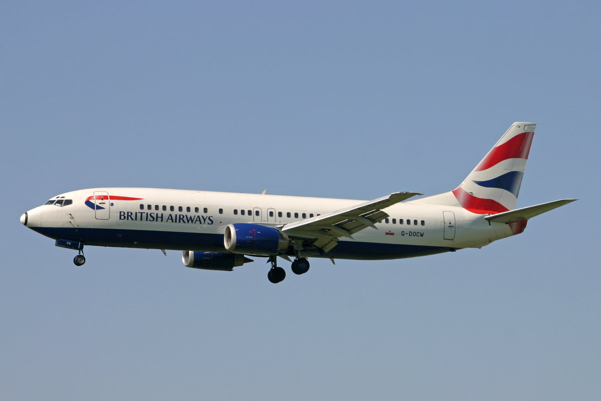 British Airways, G-DOCW, Boeing 737-436, msn: 25856/2422, 22.April 2005, ZRH Zürich, Switzerland.
