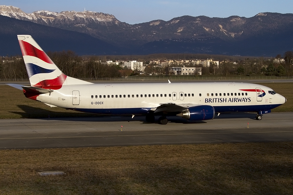 British Airways, G-DOCX, Boeing, B737-436, 13.01.2015, GVA, Geneve, Switzerland 




