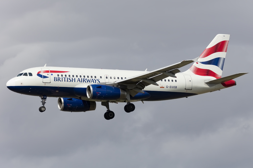 British Airways, G-EUOB, Airbus, A319-131, 26.09.2015, BCN, Barcelona, Spain 



