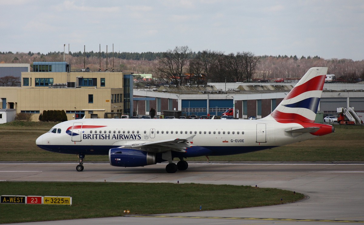 British Airways, G-EUOE, (c/n 1574),Airbus A 319-131, 28.03.2015,HAM-EDDH, Hamburg, Germany 