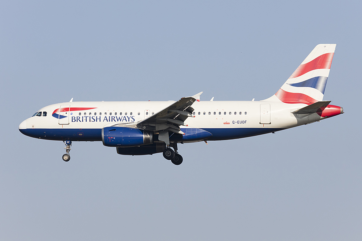 British Airways, G-EUOF, Airbus, A319-131, 17.10.2017, FRA, Frankfurt, Germany 



