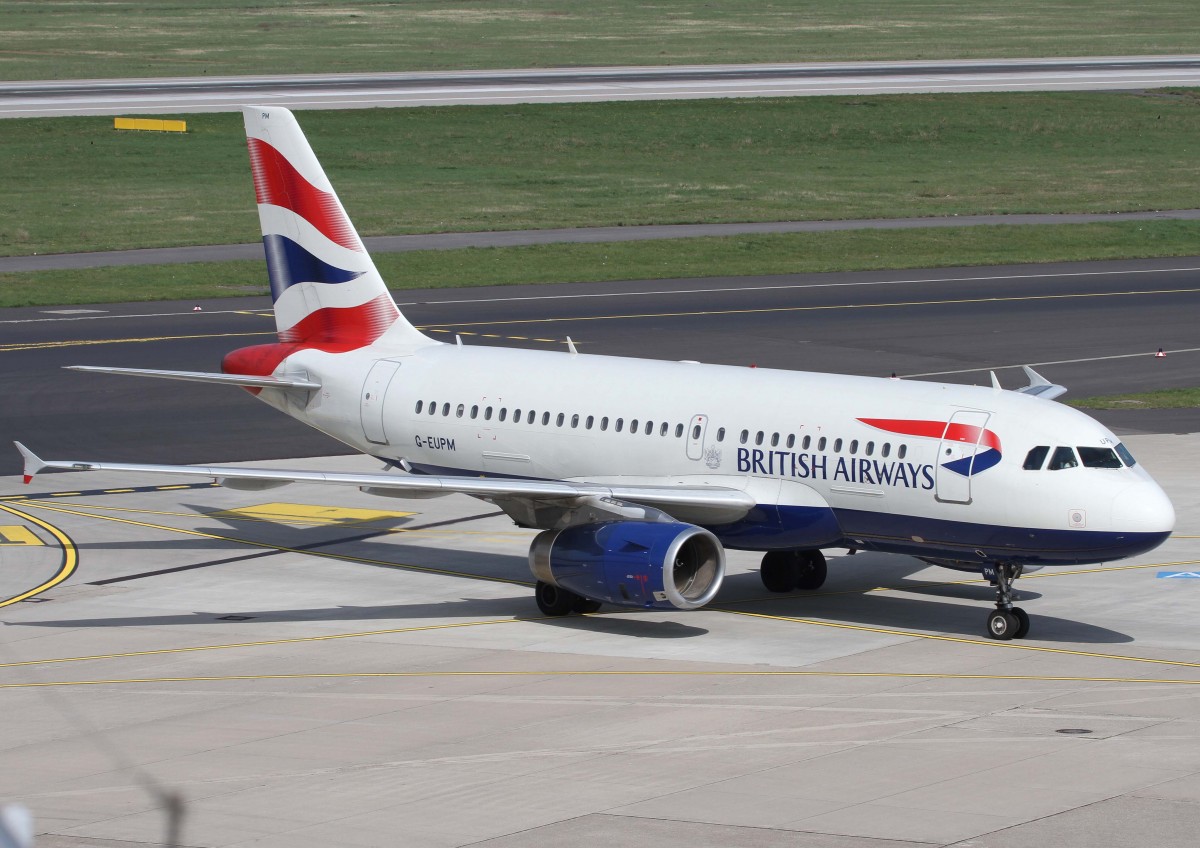 British Airways, G-EUPM, Airbus, A 319-100, 02.04.2014, DUS-EDDL, Dsseldorf, Germany 