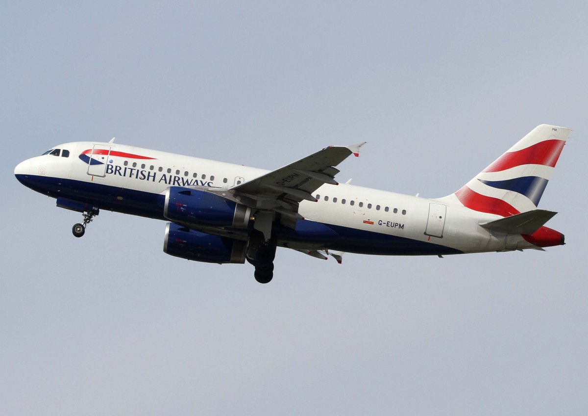 British Airways, G-EUPM, Airbus, A 319-100, 02.04.2014, DUS-EDDL, Dsseldorf, Germany 