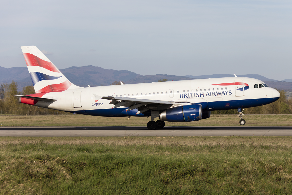 British Airways, G-EUPZ, Airbus, A319-131, 30.03.2017, BSL, Basel, Switzerland




