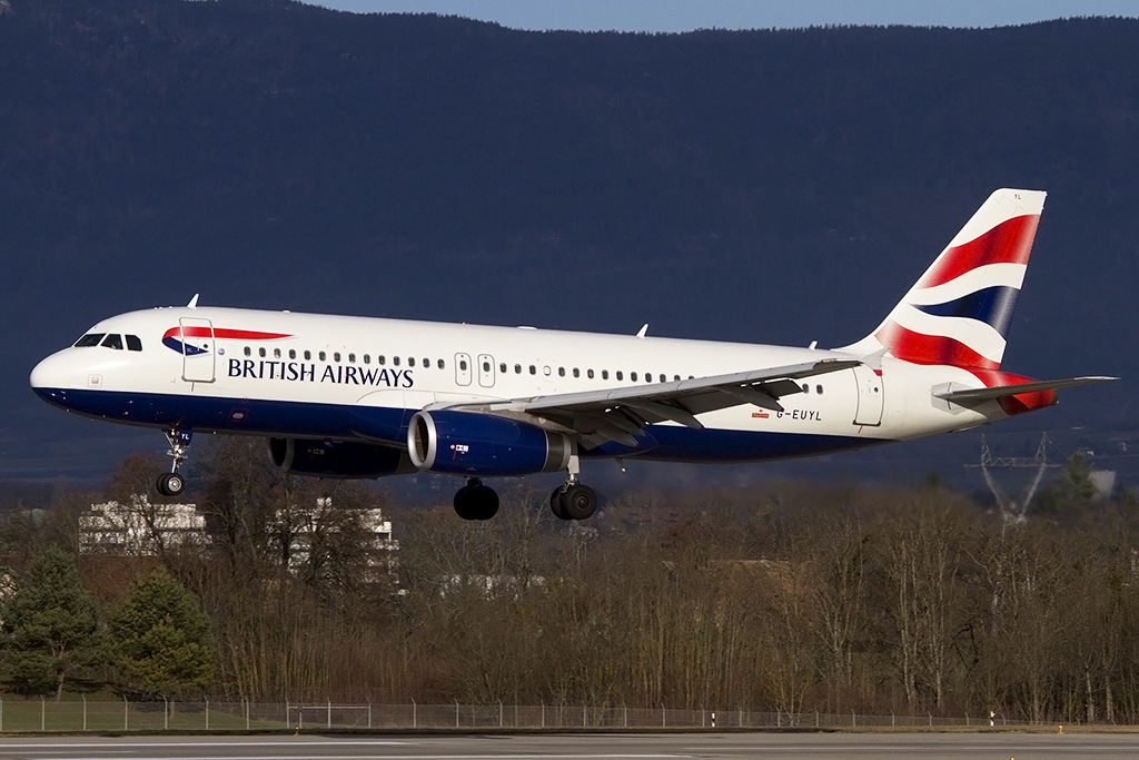 British Airways, G-EUYL, Airbus, A320-232, 13.01.2015, GVA, Geneve, Switzerland 




