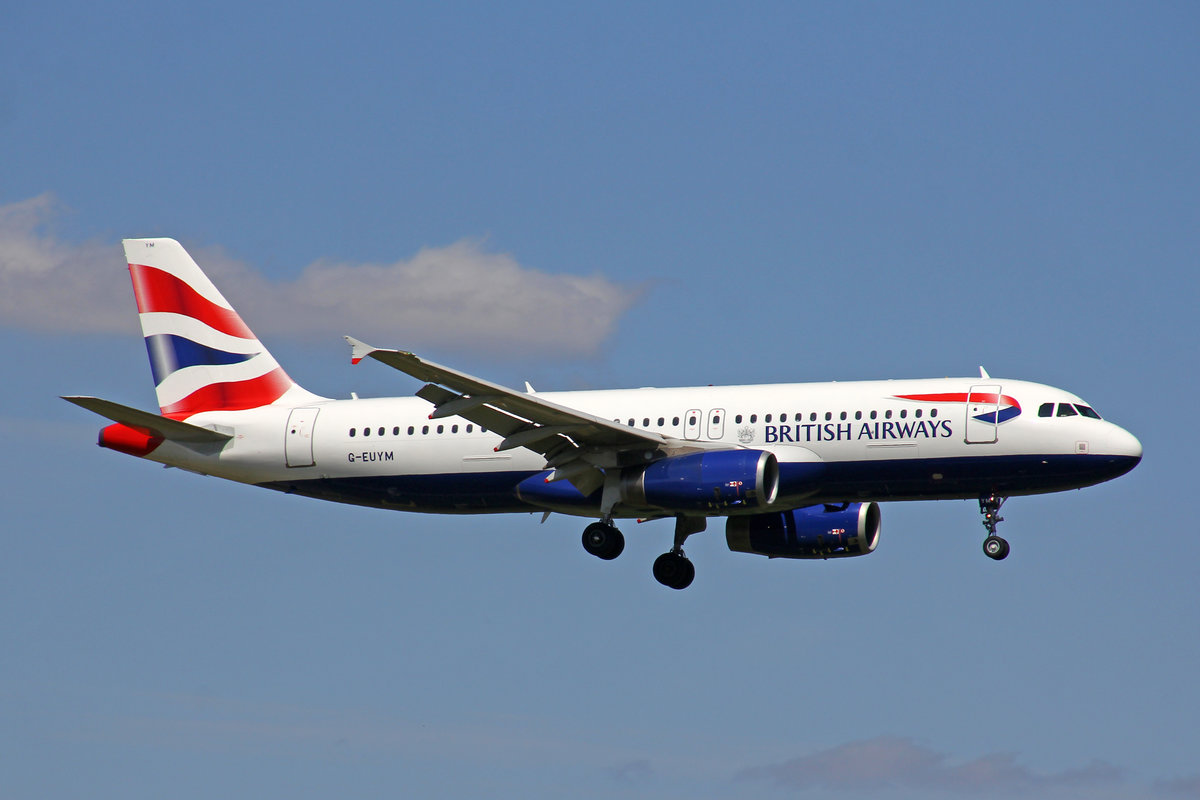 British Airways, G-EUYM, Airbus A320-232, msn: 4791, 01.August 2019, ZRH Zürich, Switzerland.