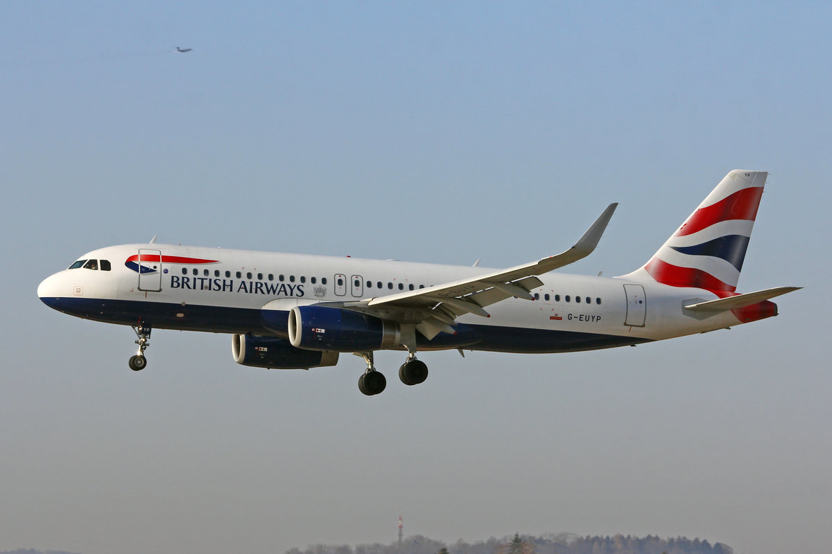 British Airways, G-EUYP, Airbus A320-232, msn: 5784, 21.Februar 2019, ZRH Zürich, Switzerland.