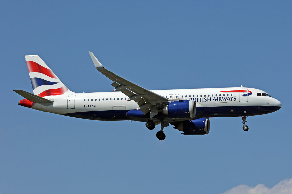 British Airways, G-TTNC, Airbus A320-251N, msn: 8173, 07.Juli 2023, LHR London Heathrow, United Kingdom.