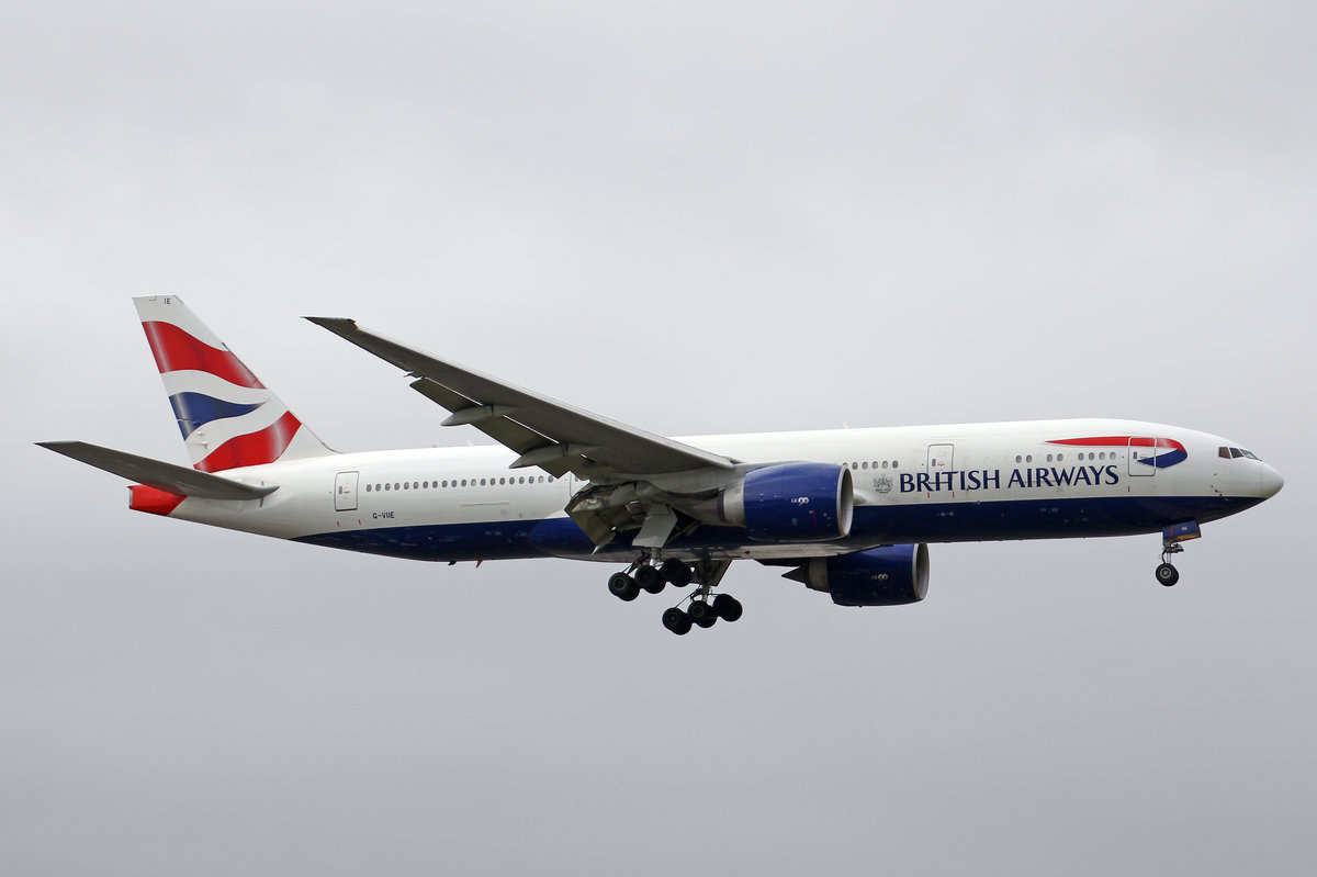 British Airways, G-VIIE, Boeing 777-236ER, 01.Juli 2016, LHR London Heathrow, United Kingdom.