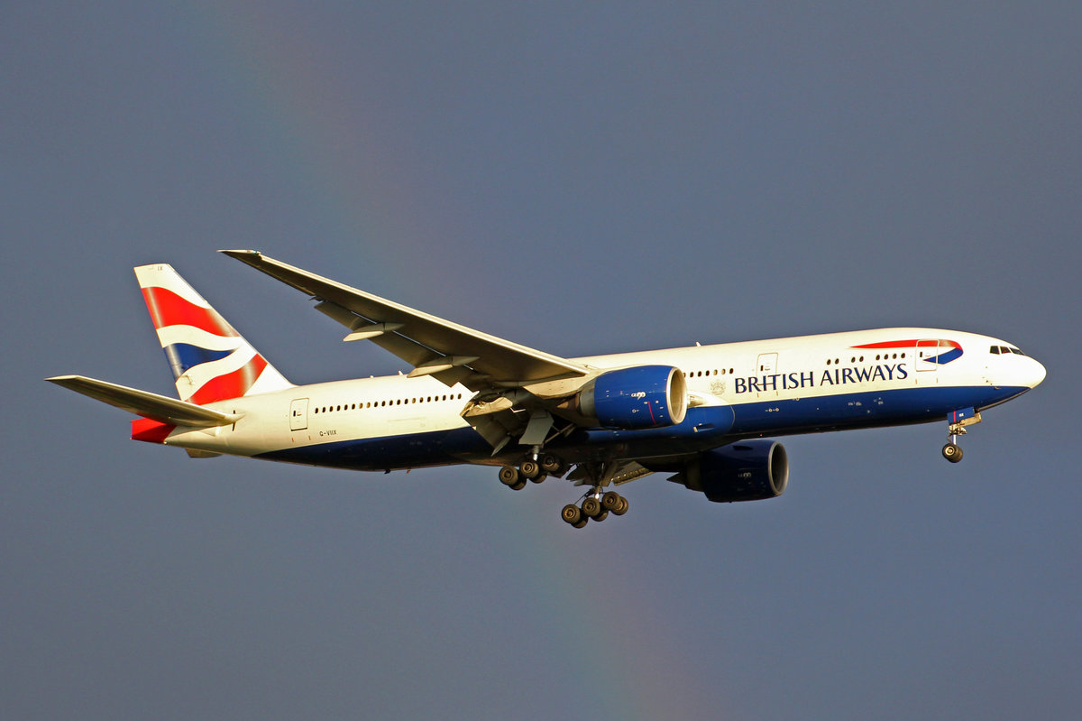 British Airways, G-VIIX, Boeing 777-236ER, 01.Juli 2016, LHR London Heathrow, United Kingdom.