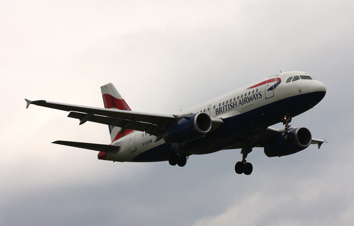 British Airways,G-EUOB,(c/n1529),Airbus A319-131,22.03.2014,HAM-EDDH,Hamburg,Germany