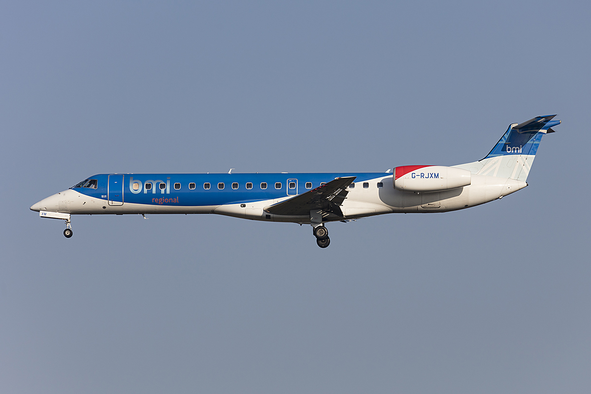 British Midland, G-RJXM, Embraer, ERJ-145MP, 17.10.2017, FRA, Frankfurt, Germany 




