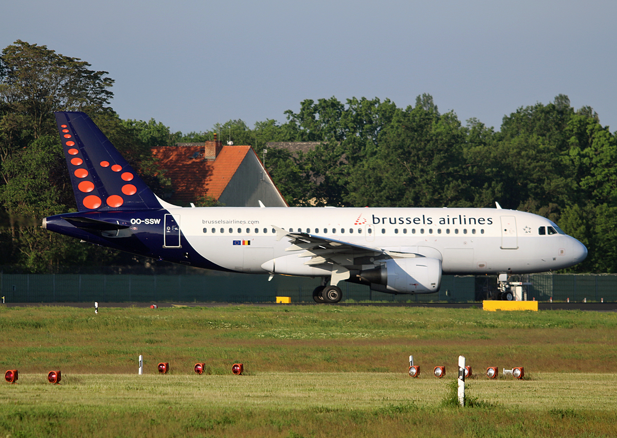 Brussels Airlines, Airbus A 319-111, OO-SSW, TXL, 25.05.2017