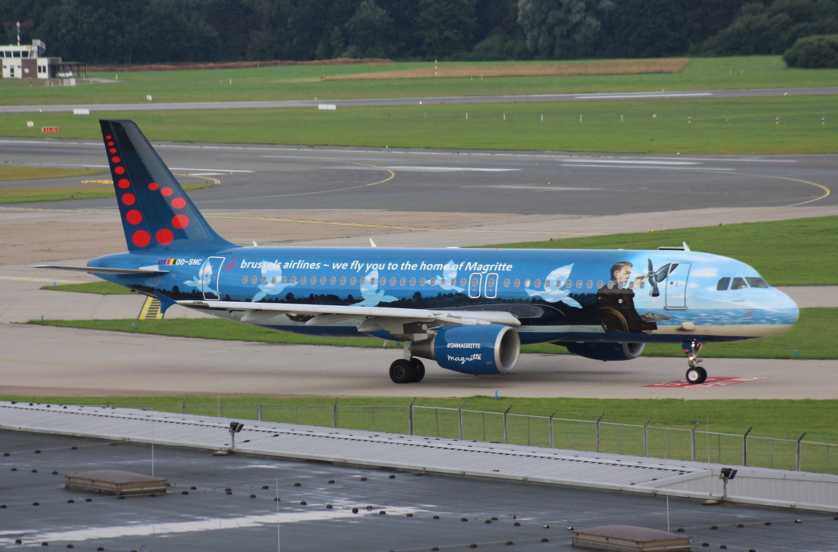 Brussels Airlines, OO-SNC, (c/n 1797),Airbus A 320-214, 23.07.2016, HAM-EDDH, Hamburg, Germany (Name :Magritte) 