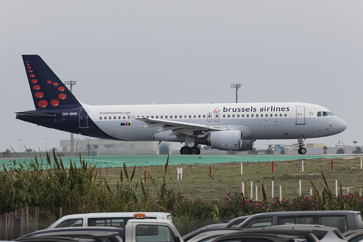 Brussels Airlines, OO-SND, Airbus, A320-214, 22.10.2016, AGP, Malaga, Spain 


