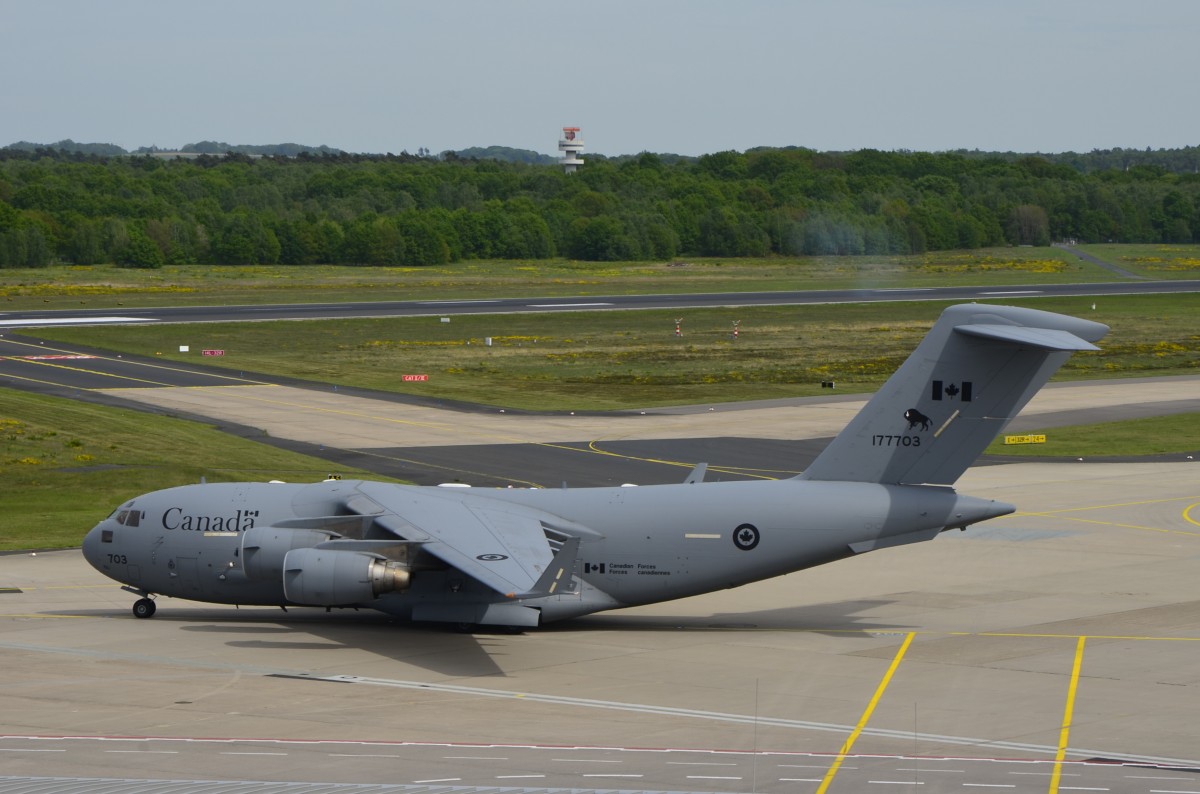 Canadian Armed Forces,177703, Boeing CC-177 Globemaster III(C-17A) am 11.05.2015 auf dem Flughafen Köln/Bonn 