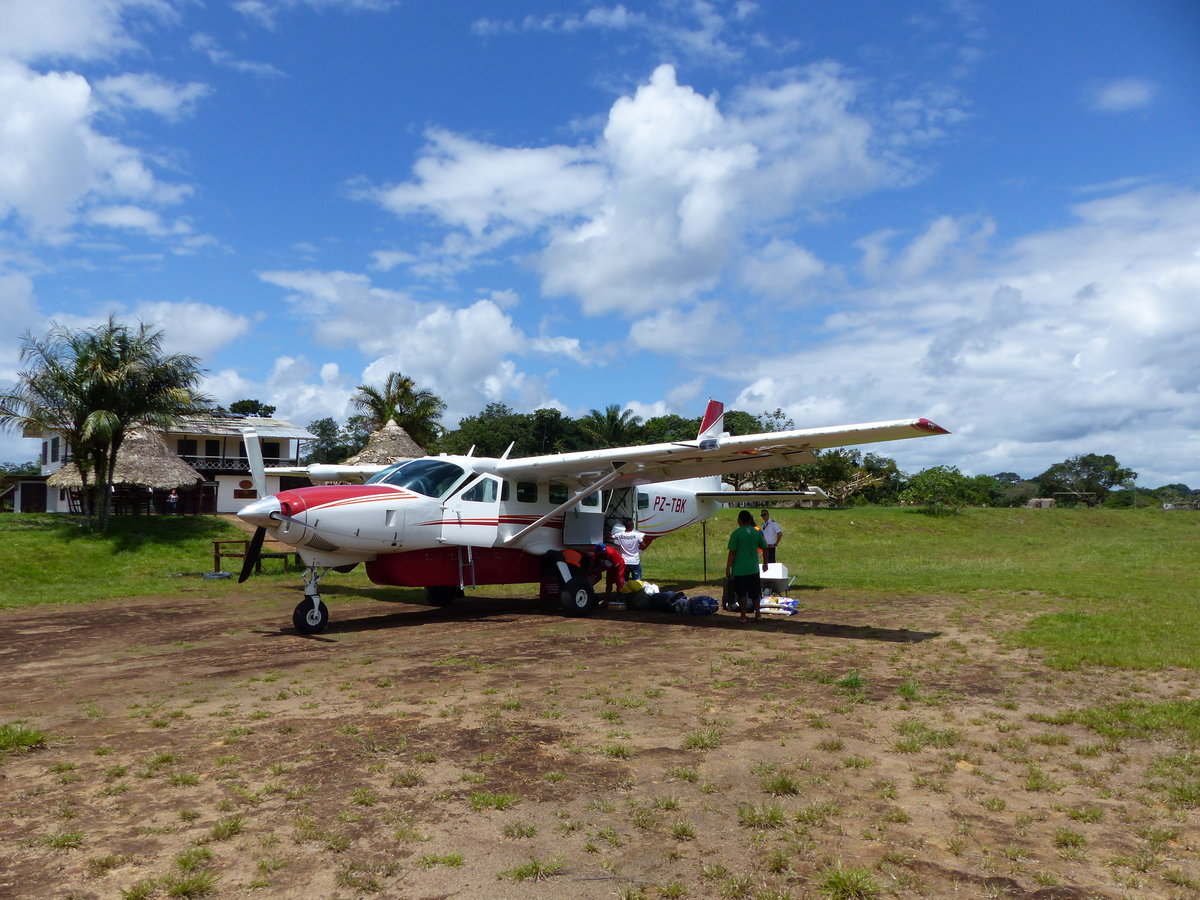 Cessna 208B Grand Caravan, PZ-TBK, GUM AIR, Tepoe-Palumeu Airstrip (KCB), 26.5.2017
