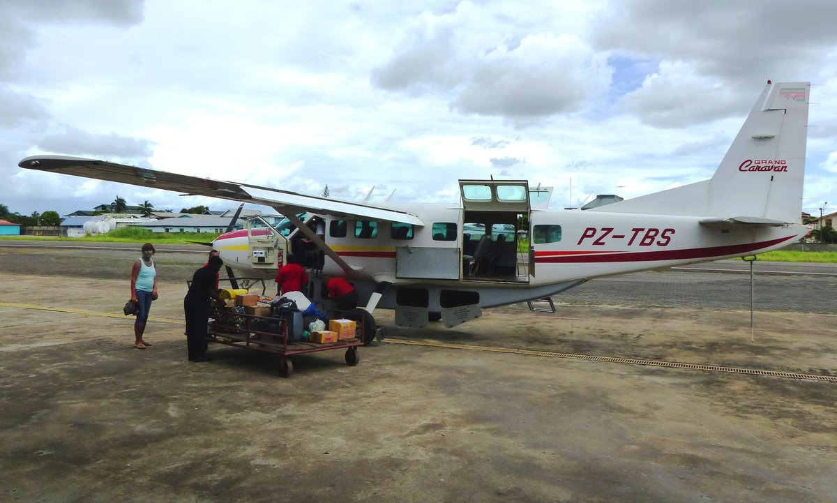 Cessna 208B Grand Caravan, PZ-TBS, GUM AIR, Zorg en Hoop Airport Paramaribo (ORG), 2.6.2017